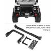 1/10 RC Car Front Bumper, Anti Collision Bar for SCX10 90046 90047, Aluminum Alloy RC Front Bumper with Winch Base, High Detail Simulation Design for AXIAL 103007 1/10 RC Climbing (Black) view 2