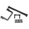 1/10 RC Car Front Bumper, Anti Collision Bar for SCX10 90046 90047, Aluminum Alloy RC Front Bumper with Winch Base, High Detail Simulation Design for AXIAL 103007 1/10 RC Climbing (Black) view 3