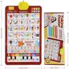 2026 New Bilingual Interactive Wall Chart for Kids English and Spanish Wall Chart for Kids,ABCs, Numbers, Animal Words & Piano,forInteractive Touch Learning Toy for Toddlers 16 (Blue) view 3