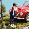 1/64 Miniature Female Figure Repair Painted Diorama Figure Tiny People Figurine,for Micro Landscapes Diorama Layout, Press view 2
