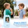 Pomya Video Walkie Talkies for Kids Pack of 2, Rechargeable Long Range Two Way Radios for Boys Girls Age 3-12, 2.0in Screen & Voice Changer for Outdoor Play, Camping view 3