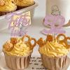 24pcs Happy 52nd Cupcake Toppers Pink Glitter Straight Outta 1974 Cupcake Picks Legend Since 1974 Theme Cheers to 52 Years Birthday Anniversary Party Decoration Supplies view 3