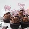 24pcs Happy 52nd Cupcake Toppers Pink Glitter Straight Outta 1974 Cupcake Picks Legend Since 1974 Theme Cheers to 52 Years Birthday Anniversary Party Decoration Supplies view 4