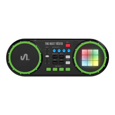 The Next Tiesto Kids DJ Mixer, DJ Toy for Kids with Jog Wheel, Tempo Slider, LED Pads, Sound Effects - Original Tiesto Sounds