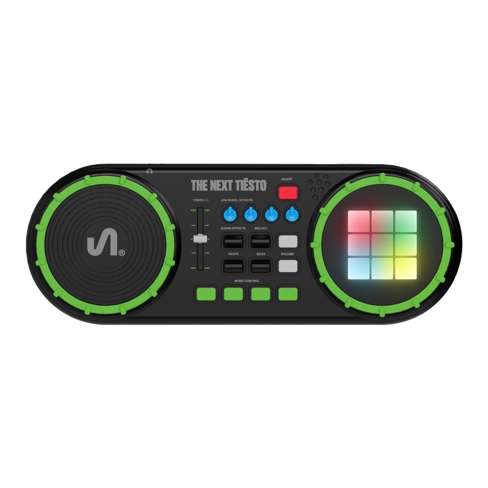 The Next Tiesto Kids DJ Mixer, DJ Toy for Kids with Jog Wheel, Tempo Slider, LED Pads, Sound Effects - Original Tiesto Sounds