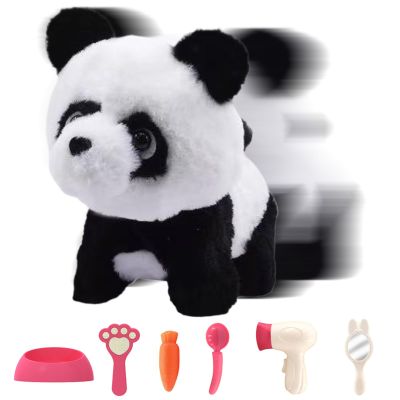 Electronic Pets for Kids | Stuffed Animal Toy with Sound - Electronic Interactive Plush Toy Panda,for Kids Ages 3+ Boys Girls Birthday Christmas Easter