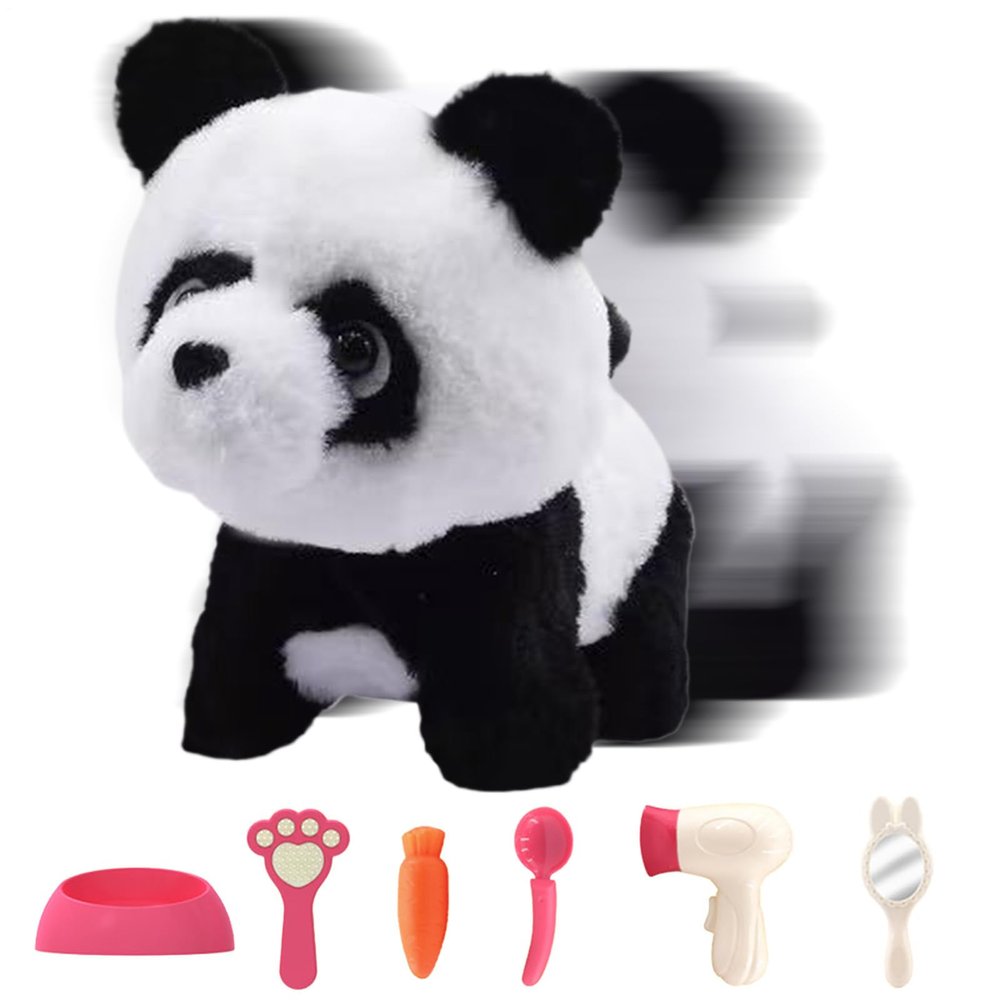 Electronic Pets for Kids | Stuffed Animal Toy with Sound - Electronic Interactive Plush Toy Panda,for Kids Ages 3+ Boys Girls Birthday Christmas Easter