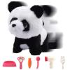 Electronic Pets for Kids | Stuffed Animal Toy with Sound - Electronic Interactive Plush Toy Panda,for Kids Ages 3+ Boys Girls Birthday Christmas Easter view 1