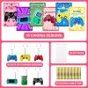 30 Pack Valentines Day Cards Gifts for Classroom, Video Games Keychains with Valentines Greeting Cards for Kids Student Classroom School Exchange Gifts, Valentines Party Favor Goodie Bag Stuffers Toys view 2