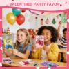30 Pack Valentines Day Cards Gifts for Classroom, Video Games Keychains with Valentines Greeting Cards for Kids Student Classroom School Exchange Gifts, Valentines Party Favor Goodie Bag Stuffers Toys view 4