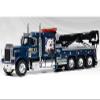 1980 359 Wrecker Tow Truck XXL Towing and Recovery Blue Metallic with Graphics 1/43 Diecast Model by IXO Models U43TTR001 view 1