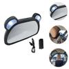ANDRESLAD Rear Mirror with LED Light Adjustable Backseat Observation Mirror for Safety USB Rechargeable with Remote Control Shatterproof Backseat View Accessory view 2