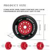 1/8 & 1/10 RC Short Course Truck Tires and Wheels Set 113mm Rubber Tyres 12mm 14mm 17mm Hex Compatible with Traxxas Slash Arrma Senton Tamiya TT02 On Road RC Car 4PCS view 3