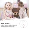 ANDRESLAD Pearl Necklace and Bracelet Set, Pink Shell Design, Jewelry Kit for Dress-Up and Birthday view 3