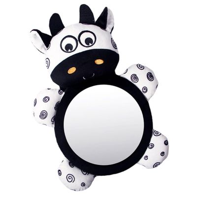 ANDRESLAD Backseat Mirror for Rear Facing Black and White Reflective Car Mirror for Car Seat Observation