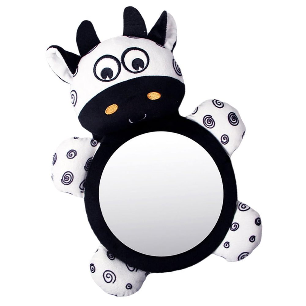 ANDRESLAD Backseat Mirror for Rear Facing Black and White Reflective Car Mirror for Car Seat Observation