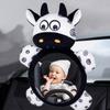 ANDRESLAD Backseat Mirror for Rear Facing Black and White Reflective Car Mirror for Car Seat Observation view 3