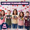 4E's Novelty Valentines Cards with Slimes for Kids (28 Pack) - Galaxy Slime Valentine, Astronaut Cards, Valentines Day Cards with Slimes Classroom Exchange, Slime Valentine Card Party Favors view 4