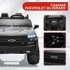 2-Seater Kids Ride On Car 24V, Licensed Chevrolet Silverado Electric Truck w/Parent Remote, Spring Suspension & Wireless Music, Outdoor Toy Vehicle for Ages 3-8 view 3
