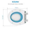 Elongated Blue Mother and Child Toilet Seat - Built-In Toddler Potty Training Seat, Slow Close, Tool-Free Easy Installation view 3