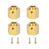 6MM 8MM 9MM 10MM 11MM 12MM Heavy Brass Wheel Hex Extension Adapter for RC Crawler Vehicles Compatible with Various 12MM Hex Wheel Models(11MM) view 1