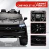 2-Seater Kids Ride On Car 24V, Licensed Chevrolet Silverado Electric Truck w/Parent Remote, Spring Suspension & Wireless Music, Outdoor Toy Vehicle for Ages 3-8 view 3