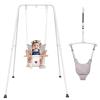 2 in 1 Baby Jumper with Toddler Swing, Baby Jumpers and Bouncers,Indoor Outdoor Toddler Swing Set, Cotton view 1