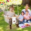 2 in 1 Baby Jumper with Toddler Swing, Baby Jumpers and Bouncers,Indoor Outdoor Toddler Swing Set, Cotton view 3