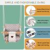 2 in 1 Baby Jumper with Toddler Swing, Baby Jumpers and Bouncers,Indoor Outdoor Toddler Swing Set, Cotton view 4