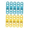 Cardboard Construction Tools, Adjustable Angle Hinge, Reusable Cardboard Tools, Safe & Sturdy DIY Supplies for Creative Building Crafting, Educational Toys for Boys Girls 3-6, 10Pcs Blue Yellow view 1