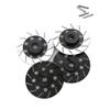 12mm Metal Wheel Hex Hub Adapter with Brake Disc Compatible with 1 10 Scale RC Cars Like TT01 TT02 94123 D4 and Similar Models(Black) view 1