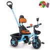 SvgBoMit Kids Tricycle with Extended Push Bar, Stable Triangle Structure, Adjustable Parent Handle, Storage Basket, Safety Belt, Blue, for Ages 2-5 Years, 110 lbs Max Weight (Blue) view 1