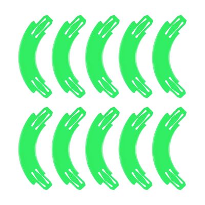Racetrack Connectors Compatible with Hot Wheels, 90 Degree Banked Turn, 10 Packs, Upgrade Edition (Green)