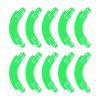 Racetrack Connectors Compatible with Hot Wheels, 90 Degree Banked Turn, 10 Packs, Upgrade Edition (Green) view 1