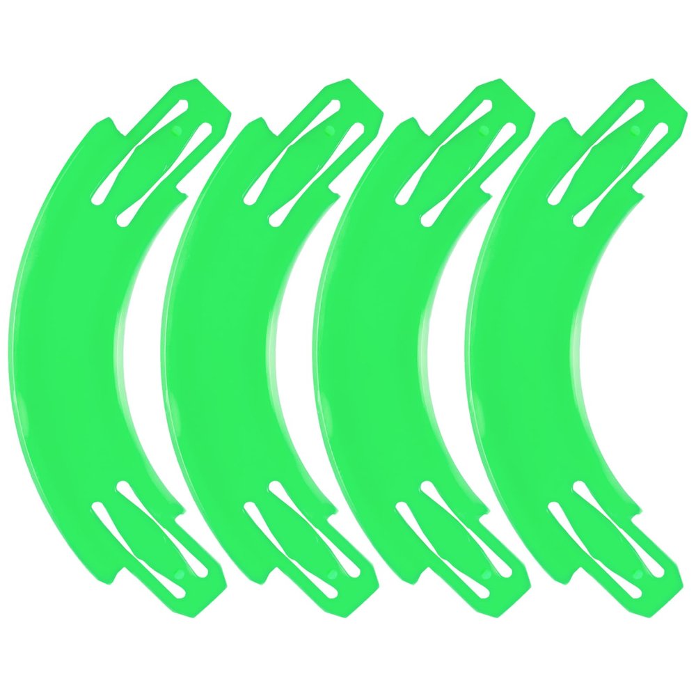 Racetrack Connectors Compatible with Hot Wheels, 90 Degree Banked Turn, 4 Packs, Upgrade Edition (Green)