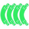 Racetrack Connectors Compatible with Hot Wheels, 90 Degree Banked Turn, 4 Packs, Upgrade Edition (Green) view 1