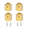 6MM 8MM 9MM 10MM 11MM 12MM Heavy Brass Wheel Hex Extension Adapter for RC Crawler Vehicles Compatible with Various 12MM Hex Wheel Models(12MM) view 1