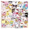 100PCS Cute Cartoon Stickers for Kids Teens Adults Hello Kawaii Kitty Sticker for Water Bottles Laptop Journaling Phone, Asverbet Waterproof Vinyl Decals Teacher Reward Stickers view 2