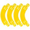 ARSUNOVO Racetrack Connectors Compatible with Hot Wheels, 90 Degree Banked Turn, 4 Packs, Upgrade Edition (Yellow) view 1