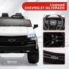 2-Seater Kids Ride On Car 24V, Licensed Chevrolet Silverado Electric Truck w/Parent Remote, Spring Suspension & Wireless Music, Outdoor Toy Vehicle for Ages 3-8 view 2