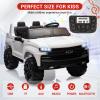 2-Seater Kids Ride On Car 24V, Licensed Chevrolet Silverado Electric Truck w/Parent Remote, Spring Suspension & Wireless Music, Outdoor Toy Vehicle for Ages 3-8 view 3