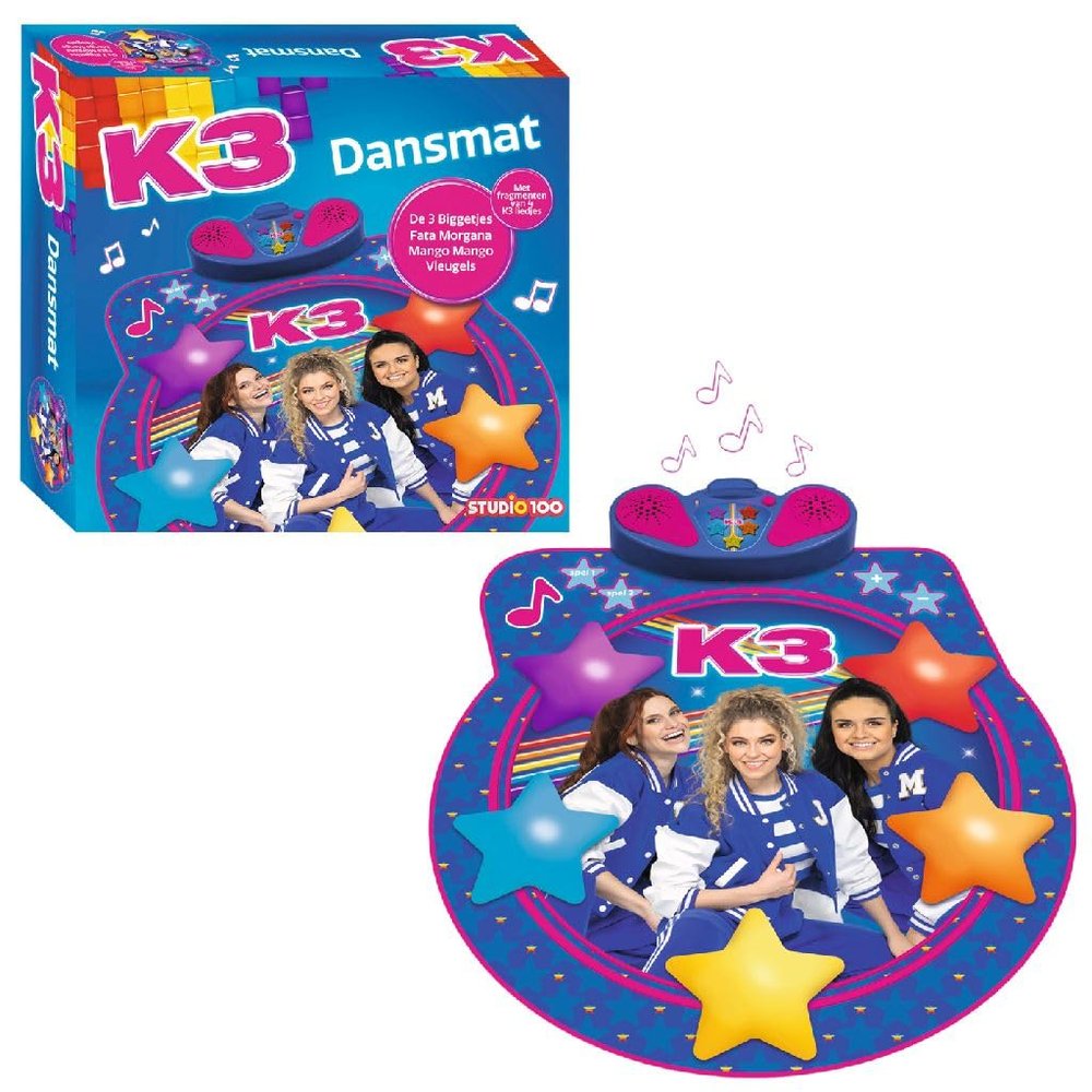 Studio 100 K3 interactive dance mat with music and light - Sports