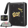 1080-Card Binder  9-Pocket Trading Card Album with 60 Removable Double-Sided Transparent Pages, Black Zipper Case Holder Fits TCG, MTG & Sports Cards Gift for Collection valentines day gifts for him view 1