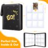 1080-Card Binder  9-Pocket Trading Card Album with 60 Removable Double-Sided Transparent Pages, Black Zipper Case Holder Fits TCG, MTG & Sports Cards Gift for Collection valentines day gifts for him view 2