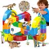 3D Gravity-Defying Electric Train Set 94 Pcs DIY Flexible Cube Track, Build Any Track You Imagine, Safe & Durable STEM Toy for Kids 3-12, Encourages Creativity & Problem-Solving view 1