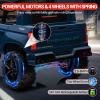 2-Seater Kids Ride On Car 24V, Licensed Chevrolet Silverado Electric Truck w/Parent Remote, Spring Suspension & Wireless Music, Outdoor Toy Vehicle for Ages 3-8 view 4