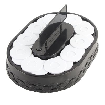 ERYUE Automatic Rotating Sushi Display Stand Easy to Use Swing Tray Turntable for Sushi Cupcakes Employee Welfare Made of Food Grade ABS Material (Sushi)