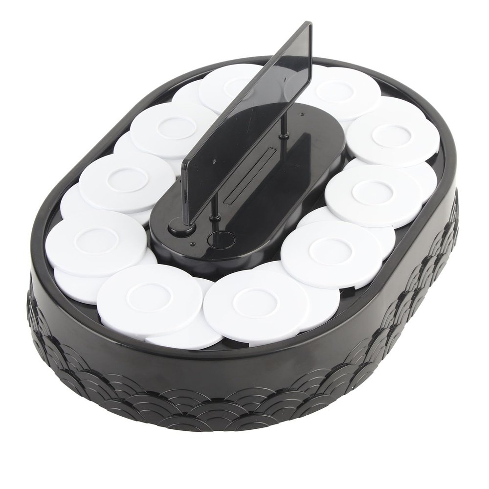ERYUE Automatic Rotating Sushi Display Stand Easy to Use Swing Tray Turntable for Sushi Cupcakes Employee Welfare Made of Food Grade ABS Material (Sushi)