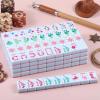 Arrowbash 160 Pcs Pink Cowgirl American Mahjong Set, 1.2 x 0.87 Inches Western Mahjong Tiles, Hand Carved Pattern for Adult Mah Jong Social Games, Beginners, Mah Jong Lovers view 4