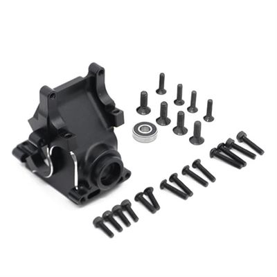 Metal Gearbox Case Bulkhead Upgrade Part Compatible with 1/8 and 1/7 Scale 6S RC Vehicles(Black)